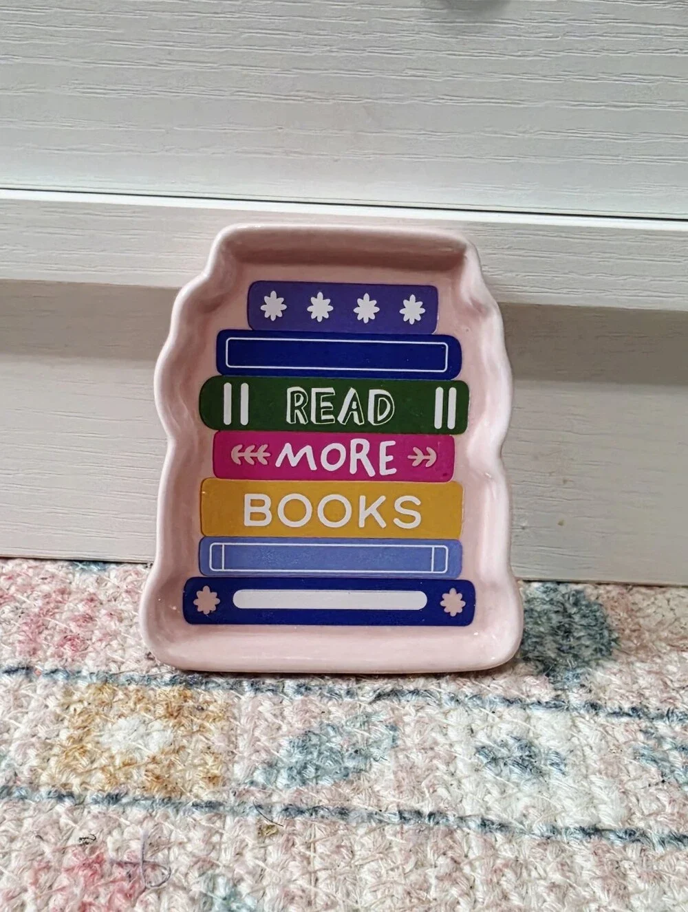 Target Bullseye Playground 2026 Mini Ceramic Trinket Tray - Read More Books